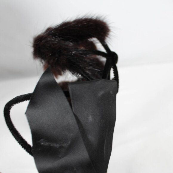 Vintage Avant Garde 1950s Wire & Fur Hat with Bow Union Made Spider Floral Style - Picture 12 of 16